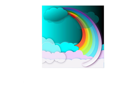 Rainbow branding design flyer flying illustration rainbow vector