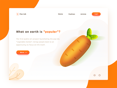 pop_lab2 icon illustration radish ui vegetable web，carrot