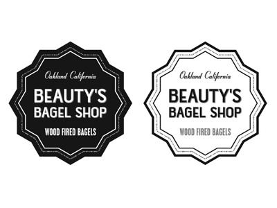 Beautysbagelshop Logo 2 beautys bagel shop logo design sedso design