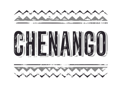 Chenango Logo Grayscale design logo