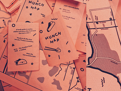 Munch Map Minizine illustration vector zine