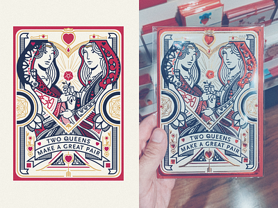 Two Queens Valentines Card