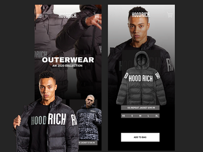 Hood Rich E-commerce App design concept app art design flat graphic design icon ui ux