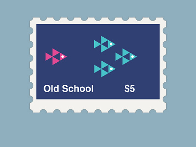 Old School (Of Fish :)) stamp vintage