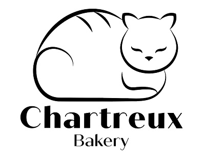 Chartreux Bakery Logo bakery logo branding cat logo design logo logo brand logo branding logo design logo mark logo mark symbol logodesign minimal minimalist logo minimalistic practice vector vector art vector logo