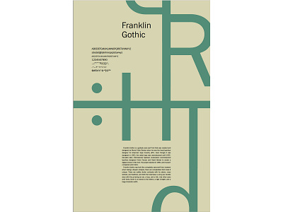 Franklin Gothic Informational Poster