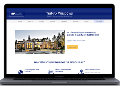 Case Study: TriMax Windows branding design graphic design logo typography ui usability testing user experience user research ux web design