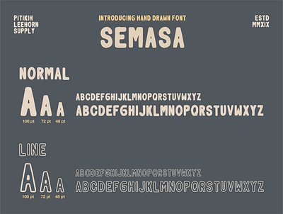 Semasa - Hand Drawn Font font hand drawn illustrator