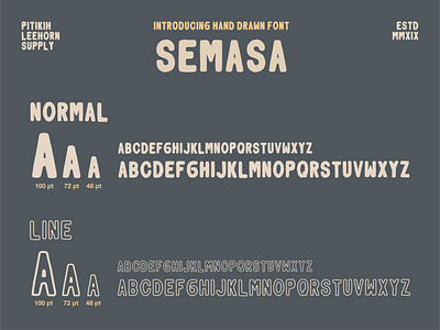 Semasa - Hand Drawn Font