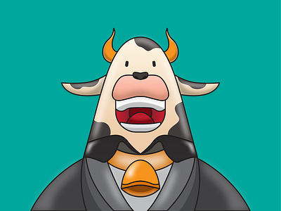 Cow Mascot artwork branding design graphic design icon illustration vector