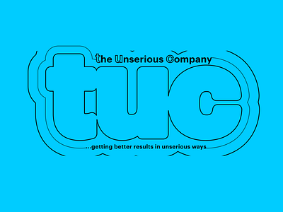 The Unserious Company Logo branding logo