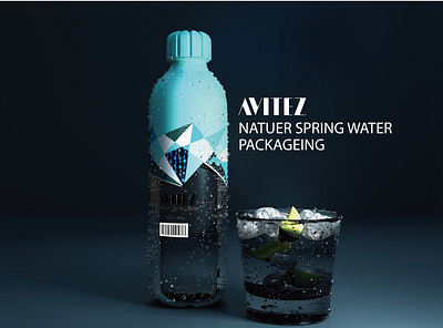 AVITEZ-mineral water packaging design branding design graphic design logo packaging design