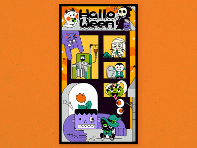 Mysterious Halloween night 1 halloween halloween night happyhalloween illustration ipad pro procreate vector