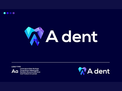 A+ dental Logo Design app branding design graphic design icon illustration logo typography vector