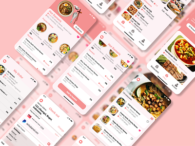 Ramen App ui ux ui design uidesign uiux design uiux designer uiuxdesigner