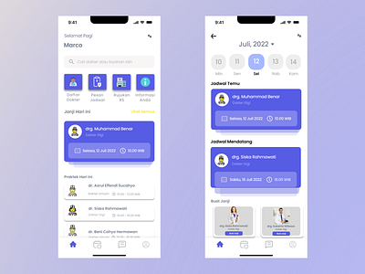 Medica - Clinic Mobile App design ui ux