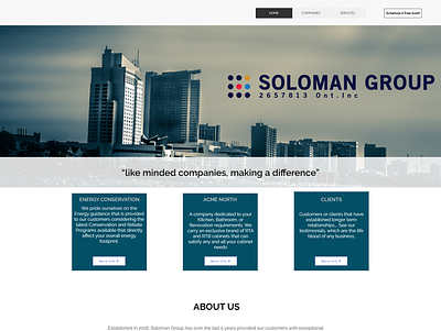 Soloman Group web web design
