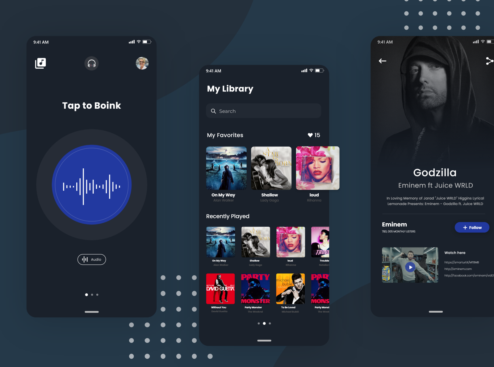 Music Application by Duleeka Jayawardane on Dribbble