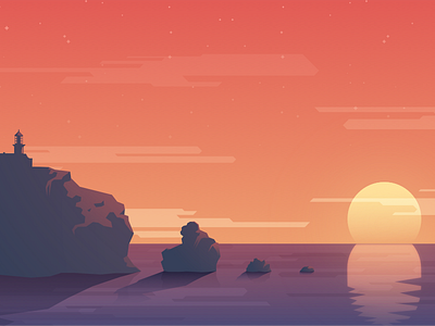 Sunset Sea