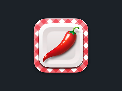 Recipe Icon app chilly cook icon pepper plate recipe