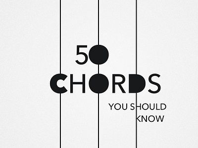 50 Chords Logo chords guitar logo simple