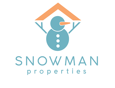Snowman Logo branding design illustration logo typography vector