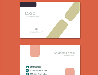Minimal Business Card branding business card design flat minimal