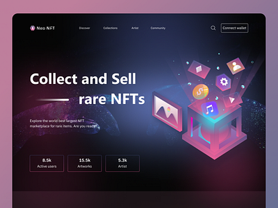 NFT landing page