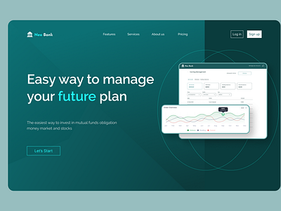 Bank website UI