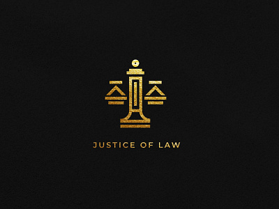 Justice of Law Logo Design branddesign brandidentity branding branding concept logo logo design logodesign luxurylogo minimalist logo minimalist logo design