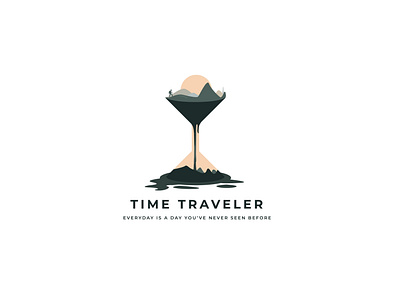 Time Traveler Vector Logo Design