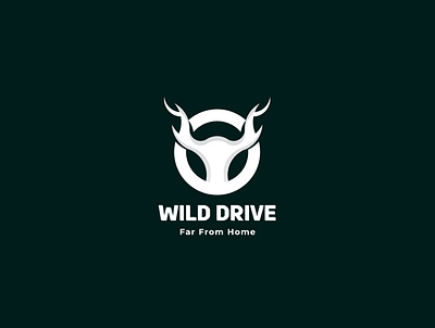 Wild Drive Logo Design branddesign deer drive driving logo logodesign minimalist logo nature vector wild wildlife