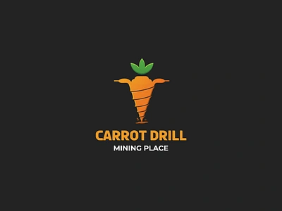 Carrot Drill Logo Design branddesign brandidentity branding carrot construction drill drilling illustration logo logodesign mining vector