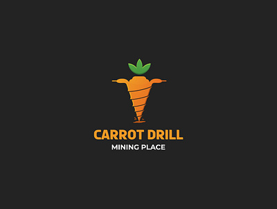 Carrot Drill Logo Design branddesign brandidentity branding carrot construction drill drilling illustration logo logodesign mining vector