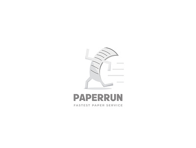 Paperrun Logo Design branddesign brandidentity branding illustration logo logodesign paper papercraft papercut vector