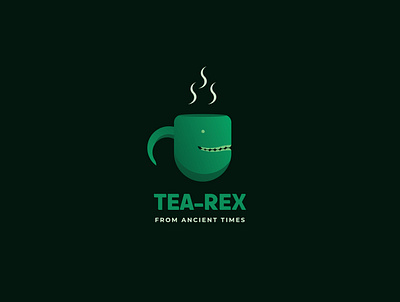 Tea Rex Logo Design branddesign brandidentity branding graphicdesign illustration logo minimalist logo tea trex vector vector illustration