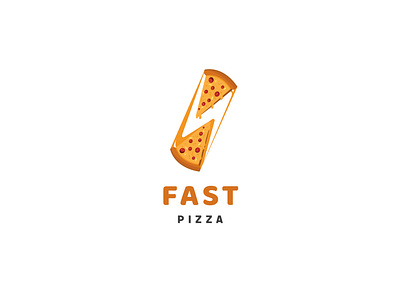 Fast Pizza Logo Design blot branddesign brandidentity branding fast logo logo design logodesign pizza pizza logo