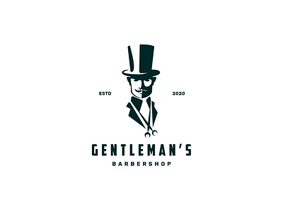 Gentleman's Barbershop Logo Design