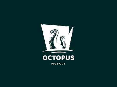 Octopus Muscle Logo Design