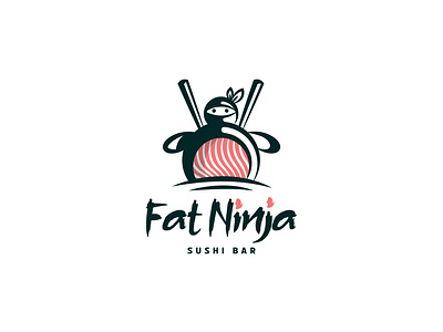 Fat Ninja Sushi Bar Logo Design