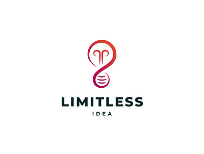 Limitless Idea Logo Design branddesign brandidentity branding branding concept idea limitless logo logo design logodesign minimalist logo vector