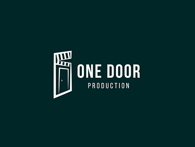 One Door Production Logo Design branddesign brandidentity branding branding concept door logo logo design logodesign minimalist logo production vector