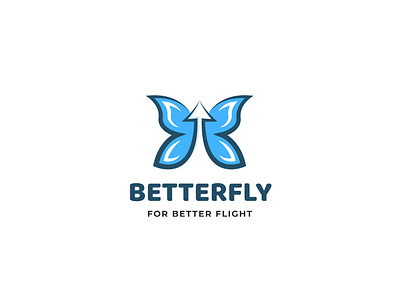 Betterfly Logo Design branddesign brandidentity branding branding concept butterfly illustration logo logo design logodesign minimalist logo up vector