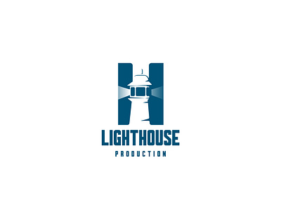 Lighthouse Production Logo branddesign brandidentity branding branding concept house letterh lighthouse logo logo design logodesign production vector