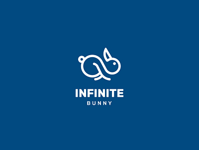 Infinite Bunny Logo Design brandidentity branding bunny carrot illustration infinite logo logodesign minimalist logo minimalist logo design rabbit startup tech