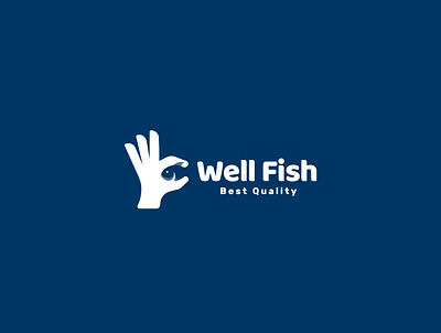 Well Fish Logo Design branddesign brandidentity branding branding concept fish fresh good logo logo design logodesign minimalist logo well