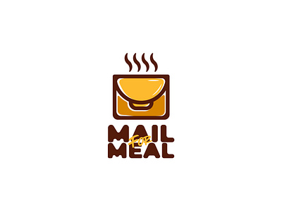 Mail For Meal Logo Design bowl branddesign brandidentity branding branding concept food logo logo design logodesign mail mailbox meal vector