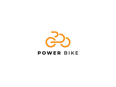 Power Bike Logo Design bike bikes branddesign brandidentity branding branding concept bycicle logo logodesign minimalist minimalist logo minimalist logo design modern power