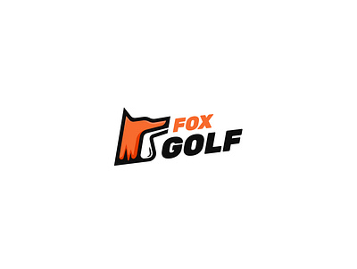 Fox Golf Logo Design branddesign brandidentity branding branding concept fox fox logo foxes golf logo logo design minimalist logo design vector illustration