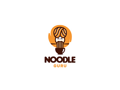 Noodle Guru Logo Design brand branddesign brandidentity branding branding concept guru logo logo design logodesign minimalist logo noodle ramen